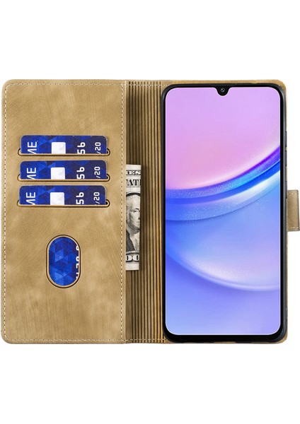Samsung Galaxy A15 Pu Deri Tpu Iç Telefon Kapağı Kedi Aşkı (Yurt Dışından)