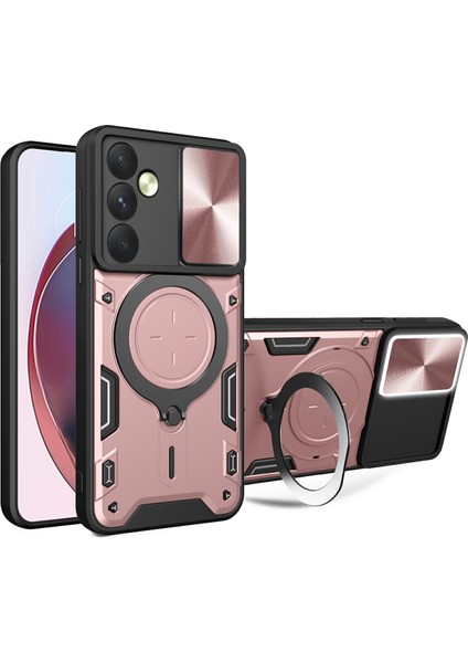 Samsung Galaxy A35 5g Kickstand Zırh Tpu+Pc Kamera Koruma Telefon Kılıfı (Yurt Dışından)