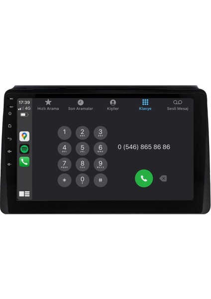 Dacia Duster (2018-2024) Android 14 Multimedya Carplay 10 Inch 8 GB Ram / 128 GB Hafıza CRV-4608XAA