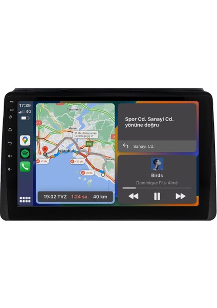 Dacia Duster (2018-2024) Android 14 Multimedya Carplay 10 Inch 8 GB Ram / 128 GB Hafıza CRV-4608XAA