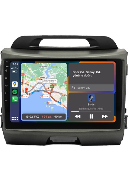 Kia Sportage (2011-2015) Android 14 Multimedya Carplay 10 Inch 8 GB Ram / 128 GB Hafıza CRV-4315XAA