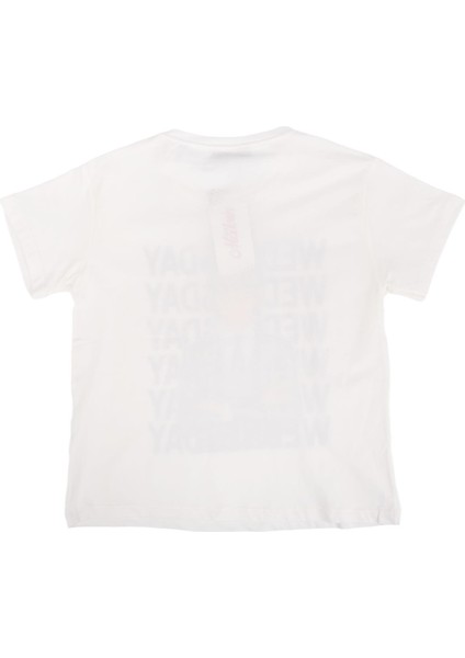 Wednesday Baskılı Bisiklet Yaka T-Shirt modelleri