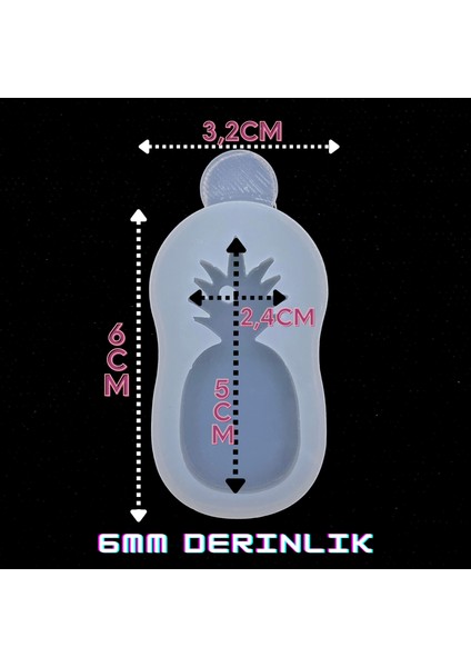 Epoksi Silikon Kalıp / Tek Ananas Kalıbı