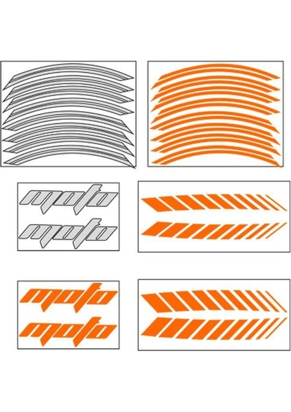 Sevenkardeşler Florasan Turuncu Universal Racing Şerit 2