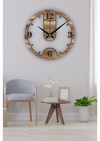 Ahşap Sessiz Duvar Saati, Modern Duvar Saati, Oturma Odası Duvar Saati, Mutfak Duvar Saati, Ahşap Mdf Duvar Saati, 42CM-50CM-60CM indirimleri