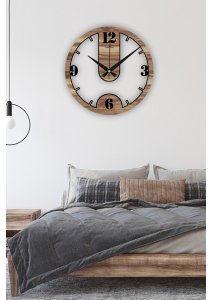 Ahşap Sessiz Duvar Saati, Modern Duvar Saati, Oturma Odası Duvar Saati, Mutfak Duvar Saati, Ahşap Mdf Duvar Saati, 42CM-50CM-60CM indirimleri