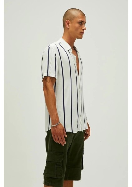 Sergio Kırık Beyaz Erkek Kısa Kollu Gömlek modelleri