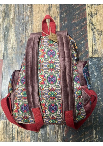 Patchwork Tasarım Etnik Otantik Sırt Çantası Günlük Seyahat Kullanım modelleri