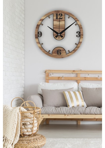 Ahşap Sessiz Duvar Saati, Modern Duvar Saati, Oturma Odası Duvar Saati, Mutfak Duvar Saati, Ahşap Mdf Duvar Saati, 42CM-50CM-60CM fırsatları