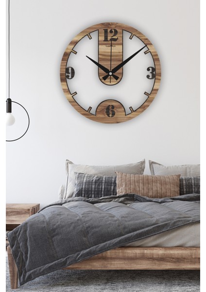 Ahşap Sessiz Duvar Saati, Modern Duvar Saati, Oturma Odası Duvar Saati, Mutfak Duvar Saati, Ahşap Mdf Duvar Saati, 42CM-50CM-60CM indirimleri