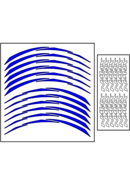 Reflektör Mavi Iıı Yamaha Nmax Uyumlu Jant Şeridi