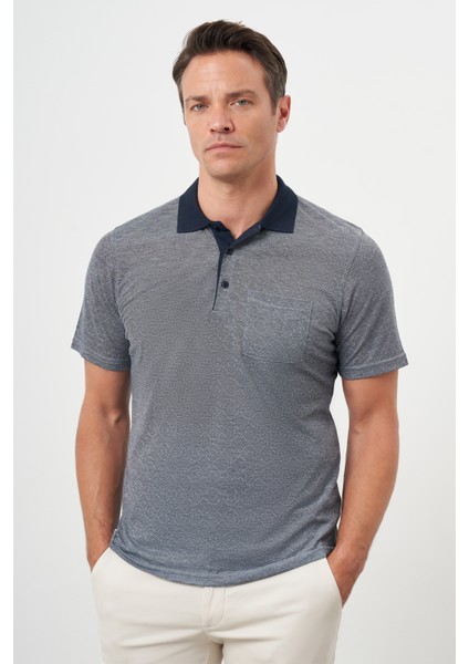 Erkek Lacivert Trend Cepli Polo Yaka T-Shirt fiyatları