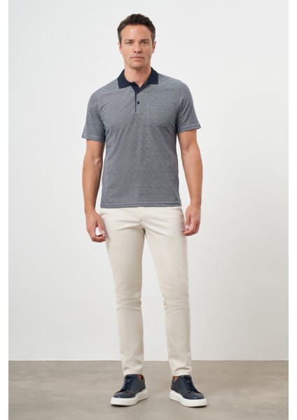 Erkek Lacivert Trend Cepli Polo Yaka T-Shirt fırsatları