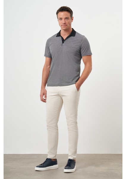 Erkek Siyah Trend Cepli Polo Yaka T-Shirt fırsatları
