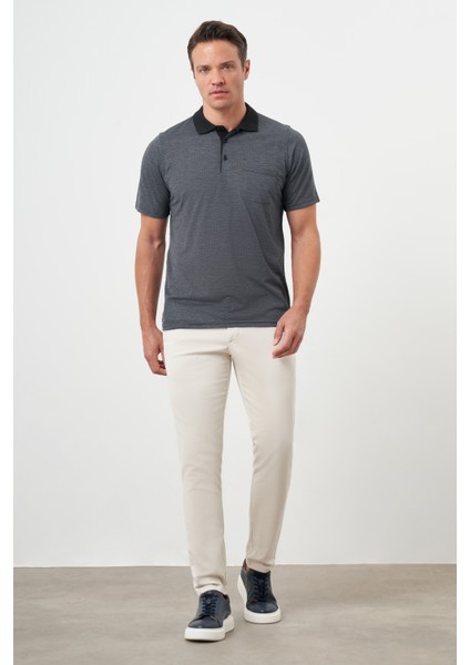 Erkek Antrasit Trend Cepli Polo Yaka T-Shirt fırsatları