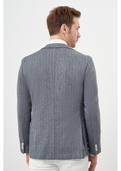 Erkek Gri Örme Slim Fit Torba Cep Mono Yaka Spor Ceket indirimleri