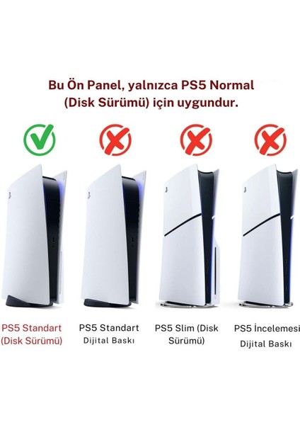 Ps5 CD Sürüm Uyumlu - Spider - Man 2 Desenli Konsol Faceplate Shell Covers kapakları