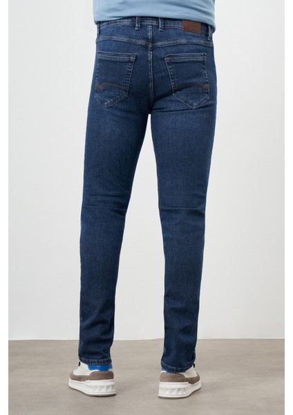 Erkek Mavi Denim 5 Cep Dynamic Fit Jean Kot Pantolon modelleri