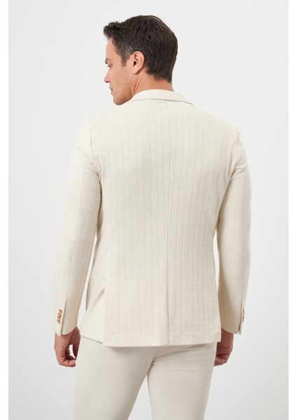 Erkek Bej Örme Slim Fit Torba Cep Mono Yaka Spor Ceket indirimleri