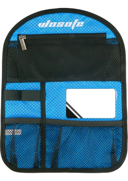 Golf Arabası Çantası Çok Fonksiyonlu Depolama Taşınabilir Saha Aksesuarları Büyük Kapasiteli Top Kesesi - Kenar Mavisi (Yurt Dışından)