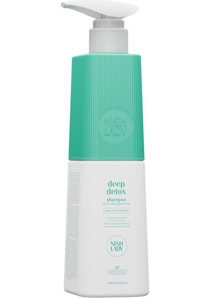 Deep Detox Shampoo / Arındırıcı Parlaklık Verici Yağ Dengeleyici Şampuan 947 Ml