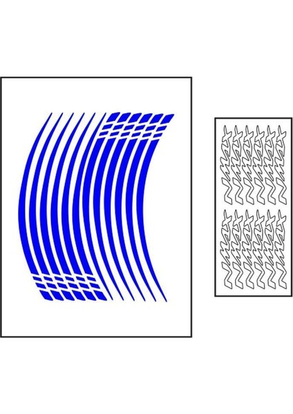 Reflektör Mavi Iv Yamaha Nmax Uyumlu Jant Şeridi