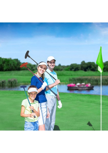 3 Bölümlü Geri Çekilebilir Golf Atıcısı, Golf Eğitim Ekipmanları Taşınabilir Seyahat Parçası, Kırmızı (Yurt Dışından) fırsatları