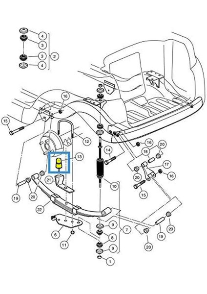 Yeni Yükseltme 1 Adet Tampon Jounce Club Car Golf Arabaları Için Fit 1017235 (Yurt Dışından) fiyatları