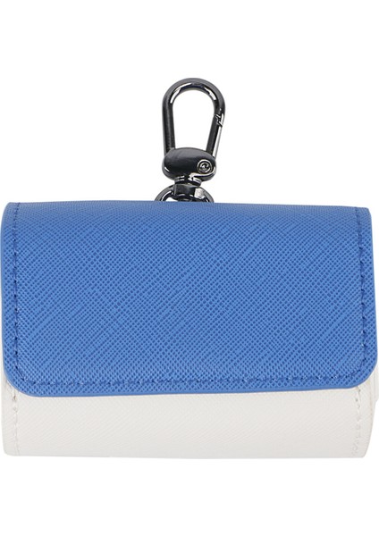 Golf Topu Çanta Kılıfı Renk Bloklu Tees Tutucu Manyetik Metal Askı Tokası 2 Top Için Mavi (Yurt Dışından) fırsatları