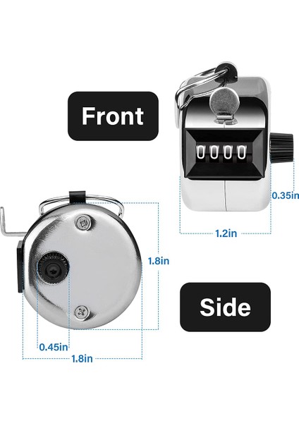 3 Adet Sayaç, Golf Sayma Için 4 Haneli Clicker Metal El Sayacı (Yurt Dışından) fiyatları