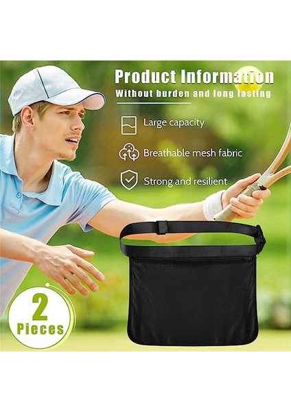 2 Adet Tenis Topu Tutucu, Bant Ayarlanabilir Örgü Çanta Topları Bel Kalça Için Tutucu Çantalar (Yurt Dışından) fırsatları