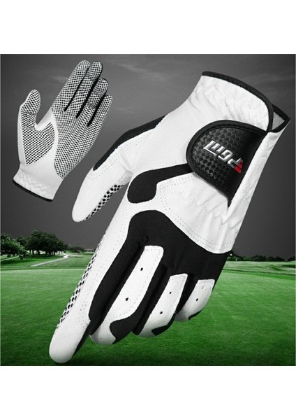Eldiven Sol El Mikrofiber Kaymaz Parçacık Spor Erkek Golfçü Nefes Alabilir Erkekler (24 Boyut) (Yurt Dışından)