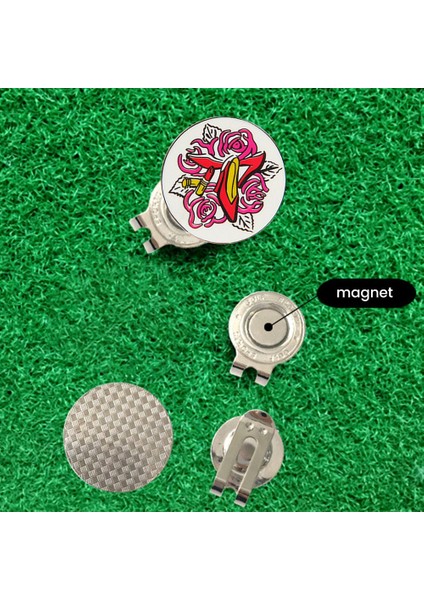 Golf Kapağı Klipsi Işaret Topu Pozisyonu Manyetik Çıkarılabilir Çinko Alaşımı Pas (Yurt Dışından) fırsatları