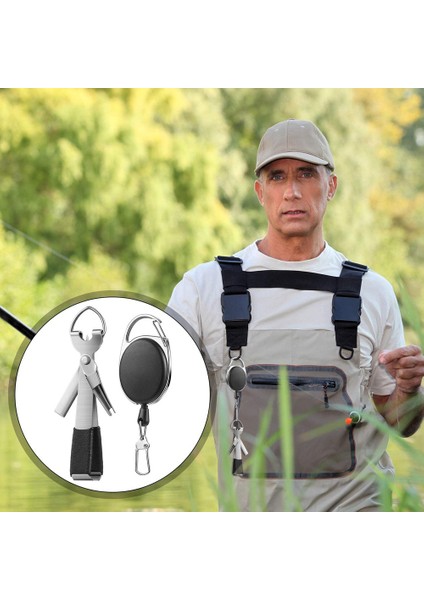 Balıkçılık Hızlı Düğüm Bağlama Aracı, Retraktör Combo Clippers ile 4'ü 1 Arada Fly Line Clippers, 3'lü Paket Içerir (Yurt Dışından) fiyatları