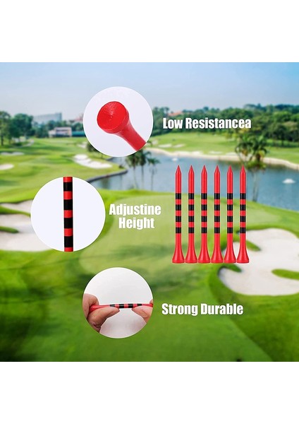 Golf Tişörtü, 100 Paket 83MM Profesyonel Doğal Bambu ve Sabit Tee Sistemi, Beyaz (Yurt Dışından) fırsatları