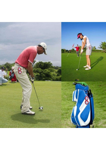 2 Paket Golf Topu Tutucu Yumuşak Silikon Klip Kırmızı Alüminyum Kanca Aksesuarları ile (Yurt Dışından) fiyatları