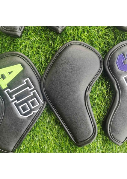 Golf Demir Golf Sopası Kılıfı Seti, Ince Işlemeli Dijital Işaret ile 456789APSX 10 Adet Golf Sopası Kılıfı Seti, Siyah (Yurt Dışından) modelleri