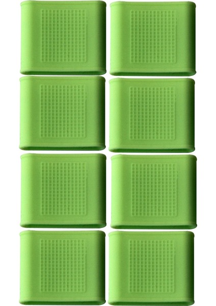 8 Adet/takım Golf Parmak Kaymaz Silikon Kol Koruyucu Kapak El Koruyucu Destek Kadın - Yeşil (Yurt Dışından)