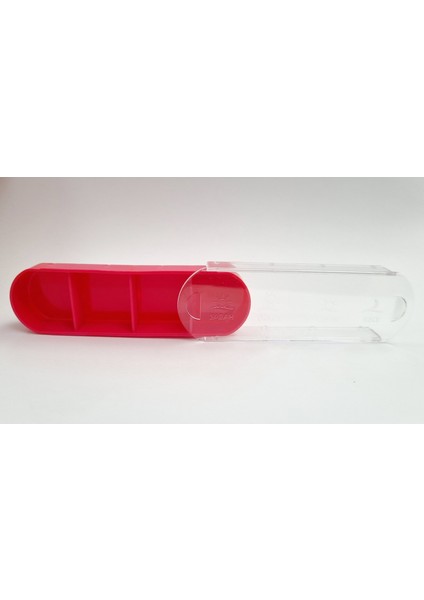 Ilmuka 10CMX3,5CM Günlük Ilaç Muhafaza Kabı (3ADET) Ilaç Kutusu 4öğün Ilmuka (Pembe) fırsatları