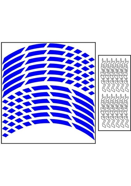 Reflektör Mavi Iı Yamaha Nmax Uyumlu Jant Şeridi