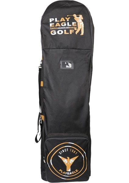 Katlanır Golf Çantası Taşıma Uçak Tekerlekleri Kılıfı ve Kodlu Altın (Yurt Dışından)