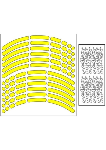 Yamaha Florasan Sarı I Nmax Uyumlu 1 Set Jant Şeridi