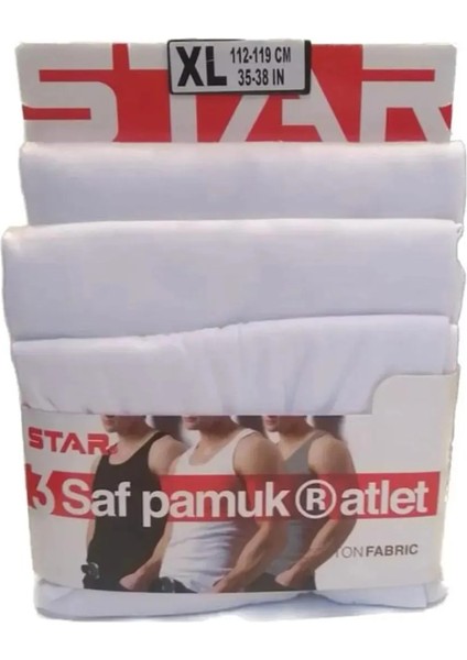 Erkek Pamuk Atlet 3'lü 501