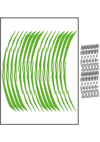 Yamaha Florasan Yeşil Mt-25 Uyumlu 1 Set Jant Şeridi