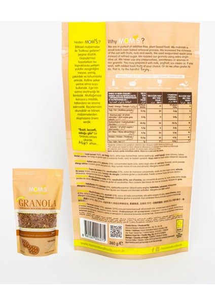 2'li Granola - Yaban Mersini 360 G - Yer Fıstığı 360 G modelleri