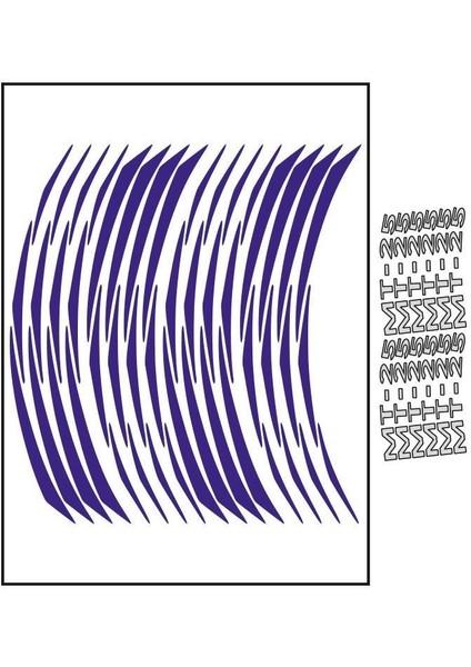 Reflektör Mavi Yamaha Mt-25 Uyumlu Jant Şeridi