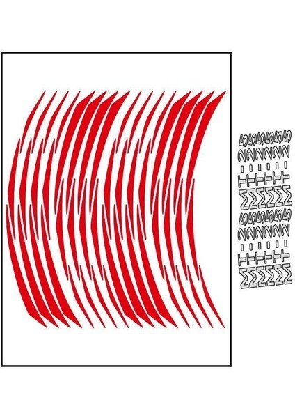 Reflektör Kırmızı Yamaha Mt-25 Uyumlu Jant Şeridi