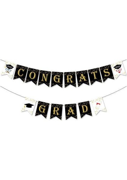 Mezuniyet Congrats Grad Yazısı 240*18 cm