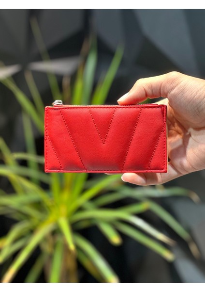 Unisex Kart Bölmeli Çok Gözlü Fermuarlı Kartlık Cüzdan VLS.CZDN.0018