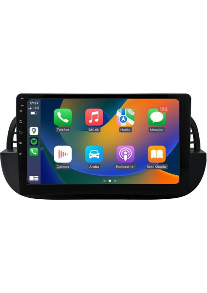 Fiat 500 (2008-2014) Multimedya 14 Carplay 9 Inch 8 GB Ram / 128 GB Hafıza CRV-4652XAAB